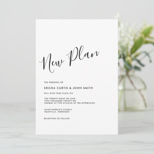 Moderne, minimalistische, nieuwe plankalligrafie F Kaart (Staand voorkant)