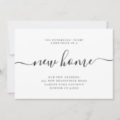 Moderne, minimalistische nieuwe thuisverplaatsing aankondiging (Voorkant)