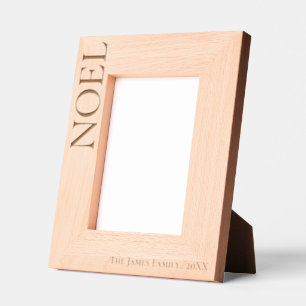 Moderne minimalistische NOEL kerstlaser Gegraveerde Lijstjes