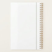 Moderne Minimalistische Olijfgroene Monogram Perso Planner (Achterkant)