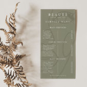 Moderne minimalistische olijfsalon / spa service M