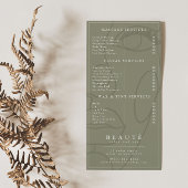 Moderne minimalistische olijfsalon / spa service M