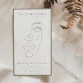 Moderne minimalistische olijfsalon & Spa Visitekaartje