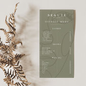 Moderne minimalistische Olive Lash & Brow Service 