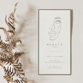 Moderne minimalistische Olive Lash & Brow Service 