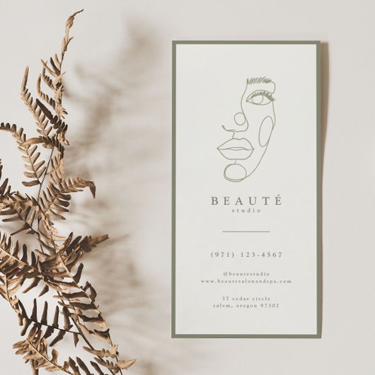 Moderne minimalistische Olive Lash & Brow Service 