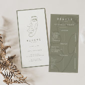 Moderne minimalistische Olive Lash & Brow Service 