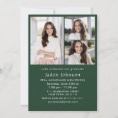 Moderne minimalistische One 4 PHOTO Graduation Par Kaart (Achterkant)