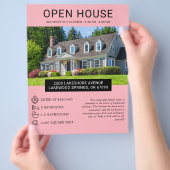 Moderne minimalistische onroerend goed open huis f flyer (Hand)