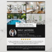 Moderne minimalistische onroerend goed open huis f flyer (Achterkant)