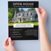 Moderne minimalistische onroerend goed open huis f flyer (Hand)
