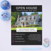Moderne minimalistische onroerend goed open huis f flyer (Enkel)