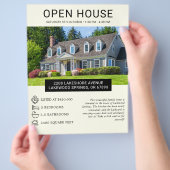 Moderne minimalistische onroerend goed open huis f flyer (Hand)
