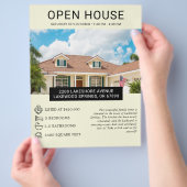 Moderne minimalistische onroerend goed open huis f flyer (Hand)