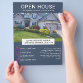 Moderne minimalistische onroerend goed open huis f flyer (Hand)