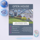 Moderne minimalistische onroerend goed open huis f flyer (Enkel)