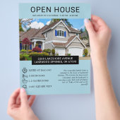 Moderne minimalistische onroerend goed open huis f flyer (Hand)