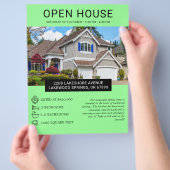 Moderne minimalistische onroerend goed open huis f flyer (Hand)