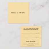 Moderne minimalistische onroerend goed verwijzing  (Voorkant / Achterkant)