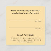 Moderne minimalistische onroerend goed verwijzing  (Achterkant)