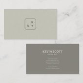 Moderne minimalistische ontwerper van architect visitekaartje (Voorkant / Achterkant)