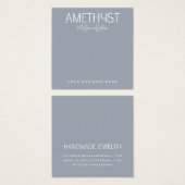 Moderne minimalistische oorbel sieraden display ka vierkante visitekaartjes (Voorkant /achterkant)