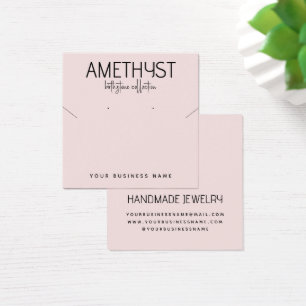 Moderne minimalistische oorbel sieraden display ka vierkante visitekaartjes