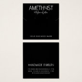 Moderne minimalistische oorbel sieraden display ka vierkante visitekaartjes (Voorkant /achterkant)