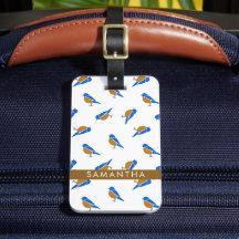 Moderne Minimalistische Oosterlijke Blauwe Vogel P