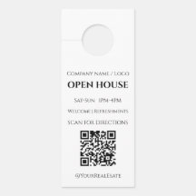 Moderne Minimalistische Open Huis Vastgoed QR Code