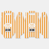 Moderne minimalistische Oranje en witte zakelijke  Bedankdoosjes (Ongevouwen)