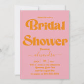 Moderne minimalistische Oranje trilling en roze br Kaart (Voorkant)