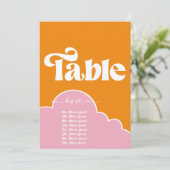 Moderne minimalistische Oranje trilling en roze ta Kaart (Staand voorkant)