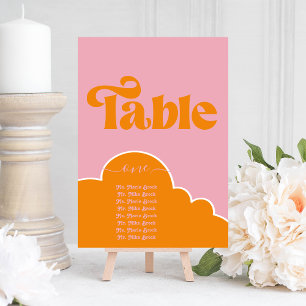 Moderne minimalistische Oranje trilling en roze ta Kaart