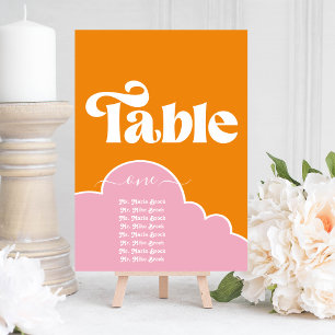 Moderne minimalistische Oranje trilling en roze ta Kaart