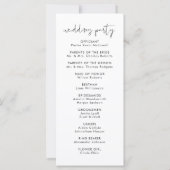 Moderne Minimalistische Orde van Evenementen Trouw (Achterkant)