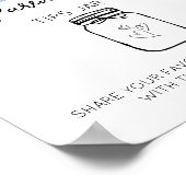 Moderne minimalistische Ouderschap tips Jar Baby s Poster (Hoek)