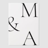 Moderne minimalistische overlay bruiloft vellum uitnodigingen (Voorkant)