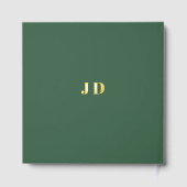 Moderne minimalistische paar namen eenvoudige brui gastenboek (Achterkant)