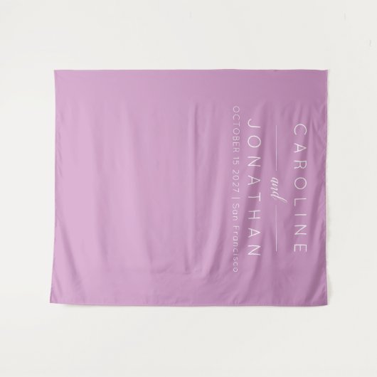 Moderne minimalistische Paarse achtergrond voor aa Wandkleed (Voorkant (horizontaal))