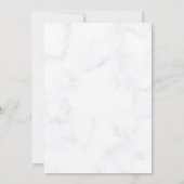 Moderne minimalistische Paarse bloemenbruiloft uit Kaart (Achterkant)