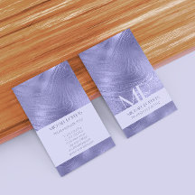 Moderne minimalistische Paarse Folie metaaltypogra