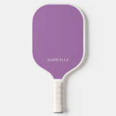 Moderne minimalistische Paarse gepersonaliseerde n Pickleball Paddle (Voorkant)