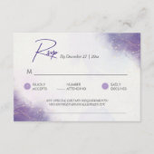 Moderne minimalistische Paarse Lila behuizing Kaar Informatiekaartje (Voorkant)