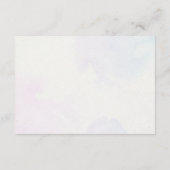 Moderne minimalistische Paarse Lila behuizing Kaar Informatiekaartje (Achterkant)