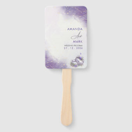 Moderne minimalistische Paarse Lila trend Handwaaier