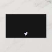 Moderne minimalistische paarse orde bedankt visitekaartje (Achterkant)