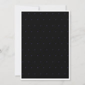 Moderne Minimalistische Paarse Veertig Script Verj Kaart (Achterkant)
