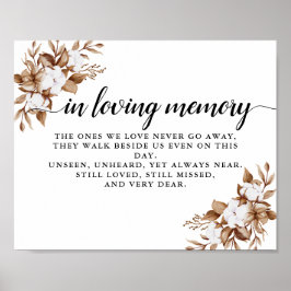 Moderne minimalistische pampas gras boeket bruilof poster