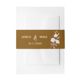 Moderne minimalistische pampas gras boeket bruilof uitnodigingen wikkel